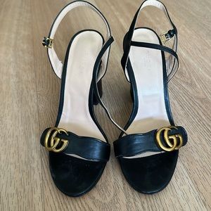 GUCCI Marmont Leather Sandal